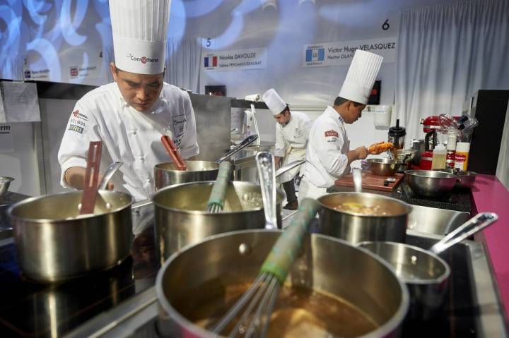 La competencia es dura en esta sabrosa lucha. Foto: Selección Española de Cocina- Facebook.