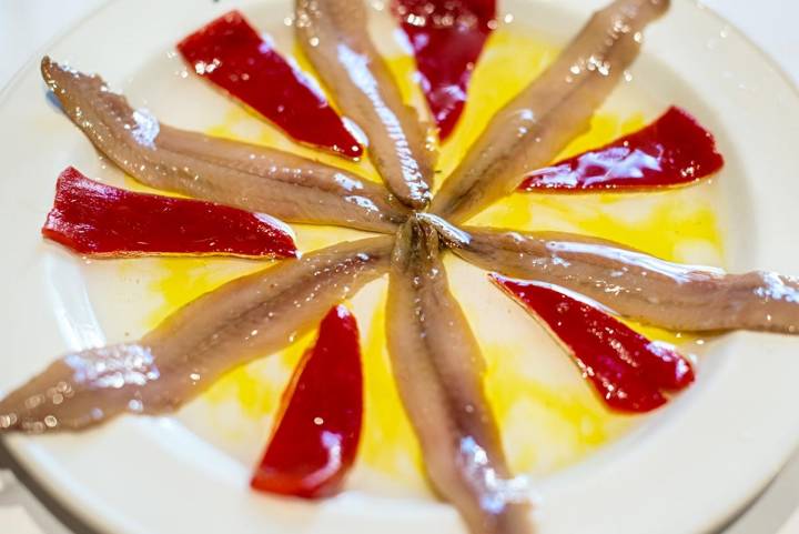 Restaurante Asturianos. Anchoas. Foto: Alfredo Cáliz