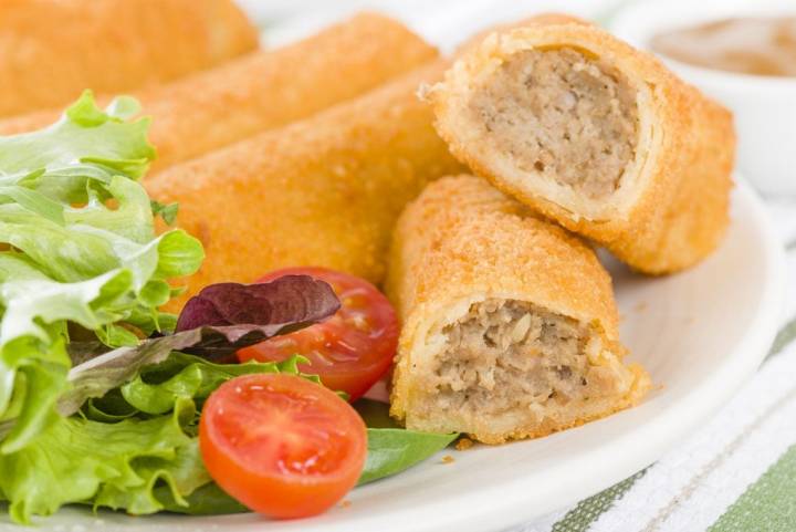 Así son las típicas croquetas de Holanda, grandes y con mucha carne en su interior.