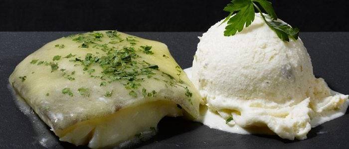 Helado de bacalao, original y perfecto para acompañar un rico plato de este pescado tan bilbaíno.