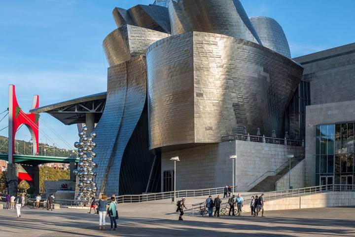 La famosas formas del museo bilbaíno.