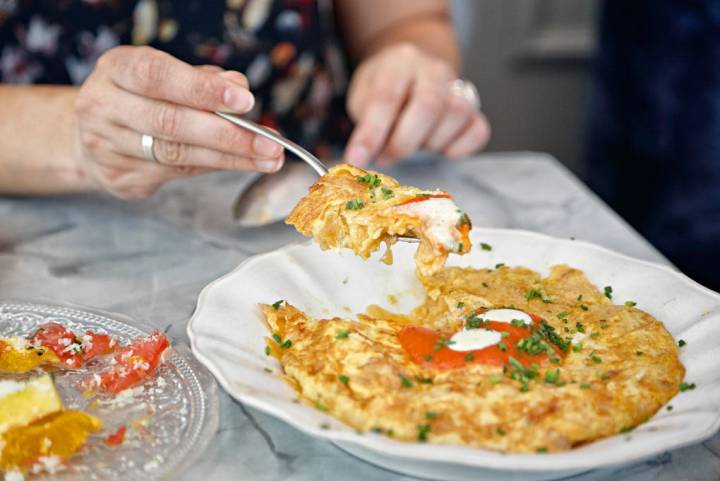 Tortilla de patatas del restaurante Gigi. Foto: Roberto Ranero