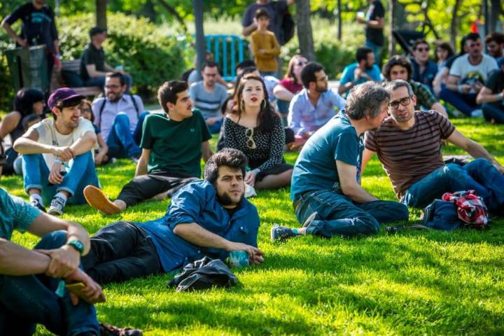 Disfrutar de la música en mitad de la naturaleza es uno de los atractivos del 'Tomavistas'. Foto: Javier Rosa.