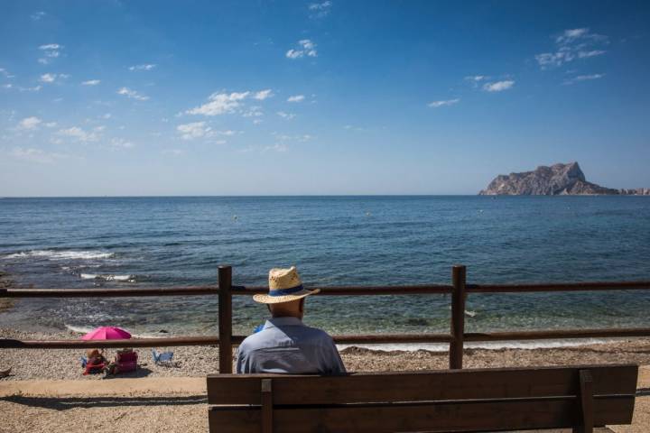 Cala Baladrar, en Benissa, junto a Calpe, en Alicante.