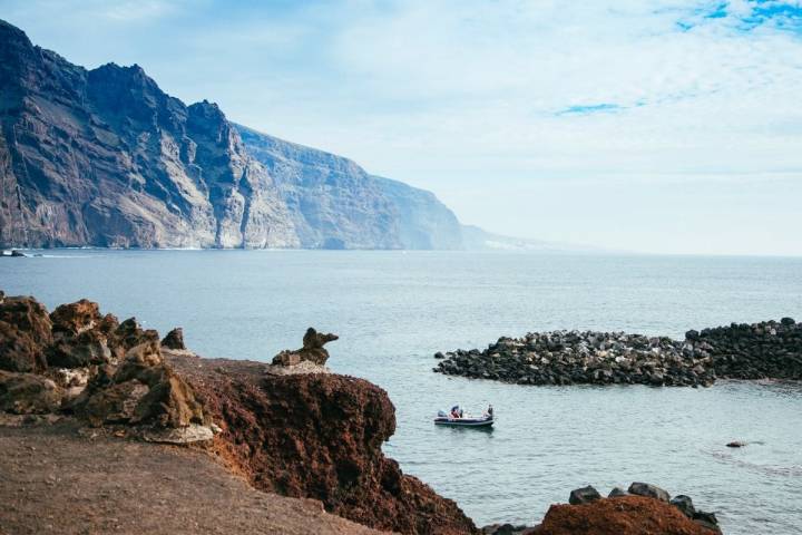 Vista de Punta Teno, en el parque rural de Teno de Tenerife.