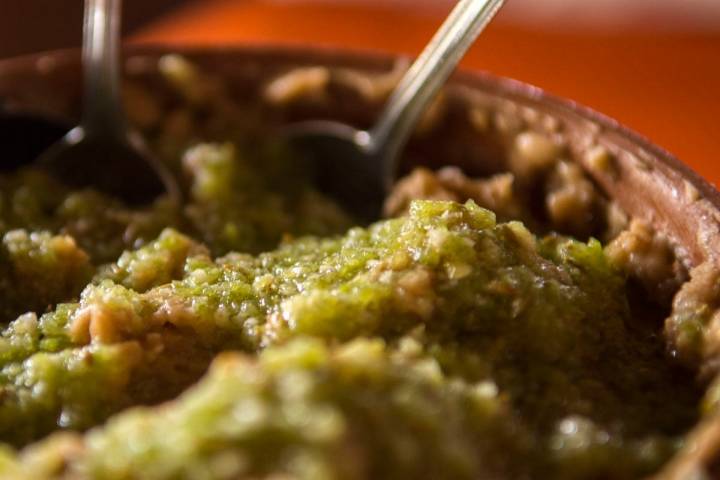 Plato de gofio en el restaurante El Puertito, en Santa Cruz de La Palma.